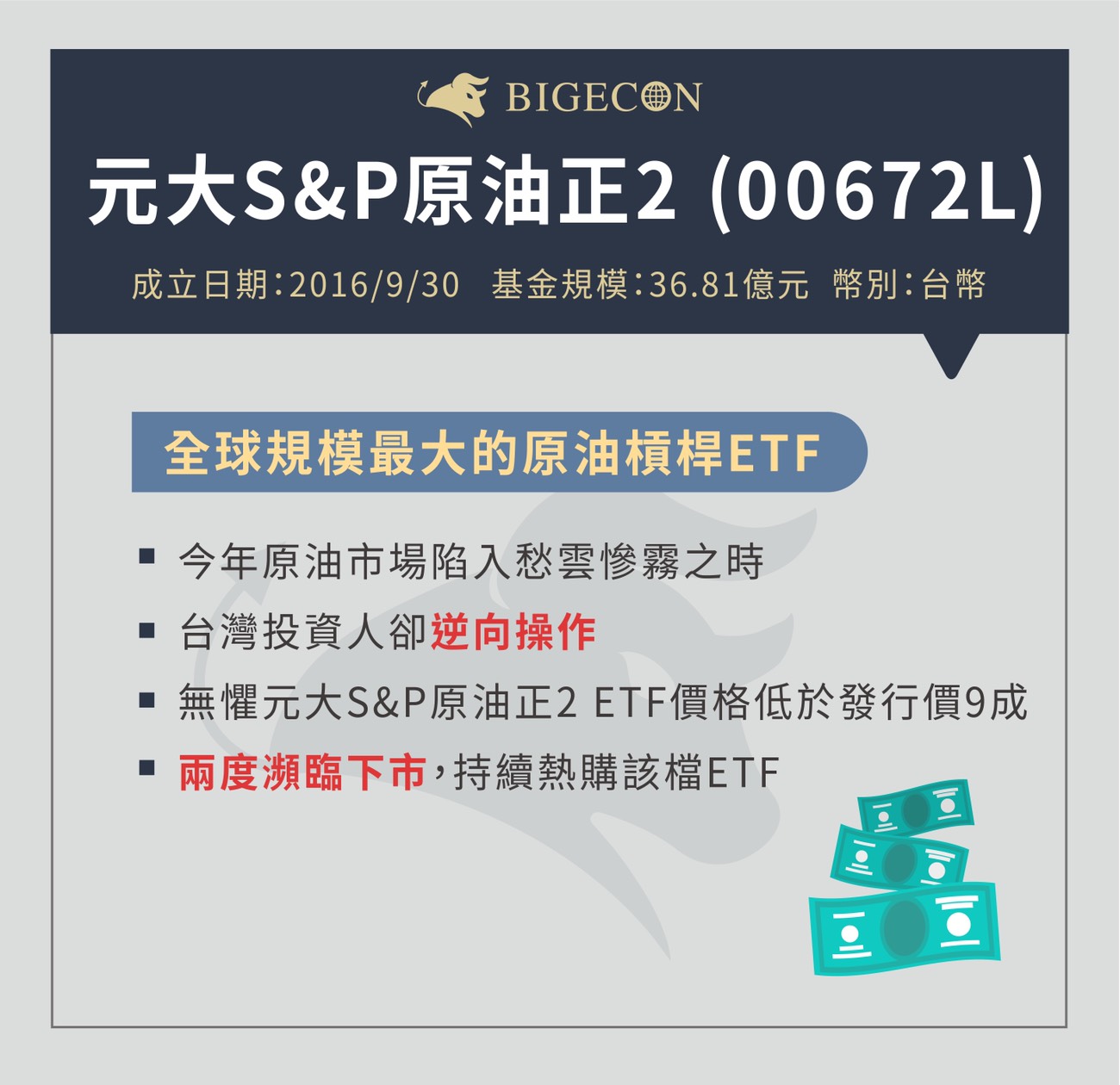 年etf狂潮 10大熱門etf Bigecon